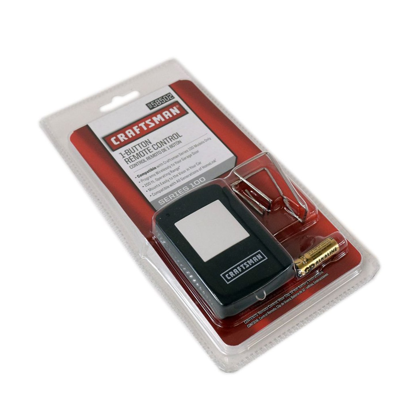 Craftsman Series 100 Garage Door Opener Remote Control 58502 parts ...