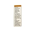 Warning for Craftsman 315218290 - Part 9182015330203