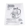 Router Owner's Manual for Craftsman 315269210 - Part 983000-028