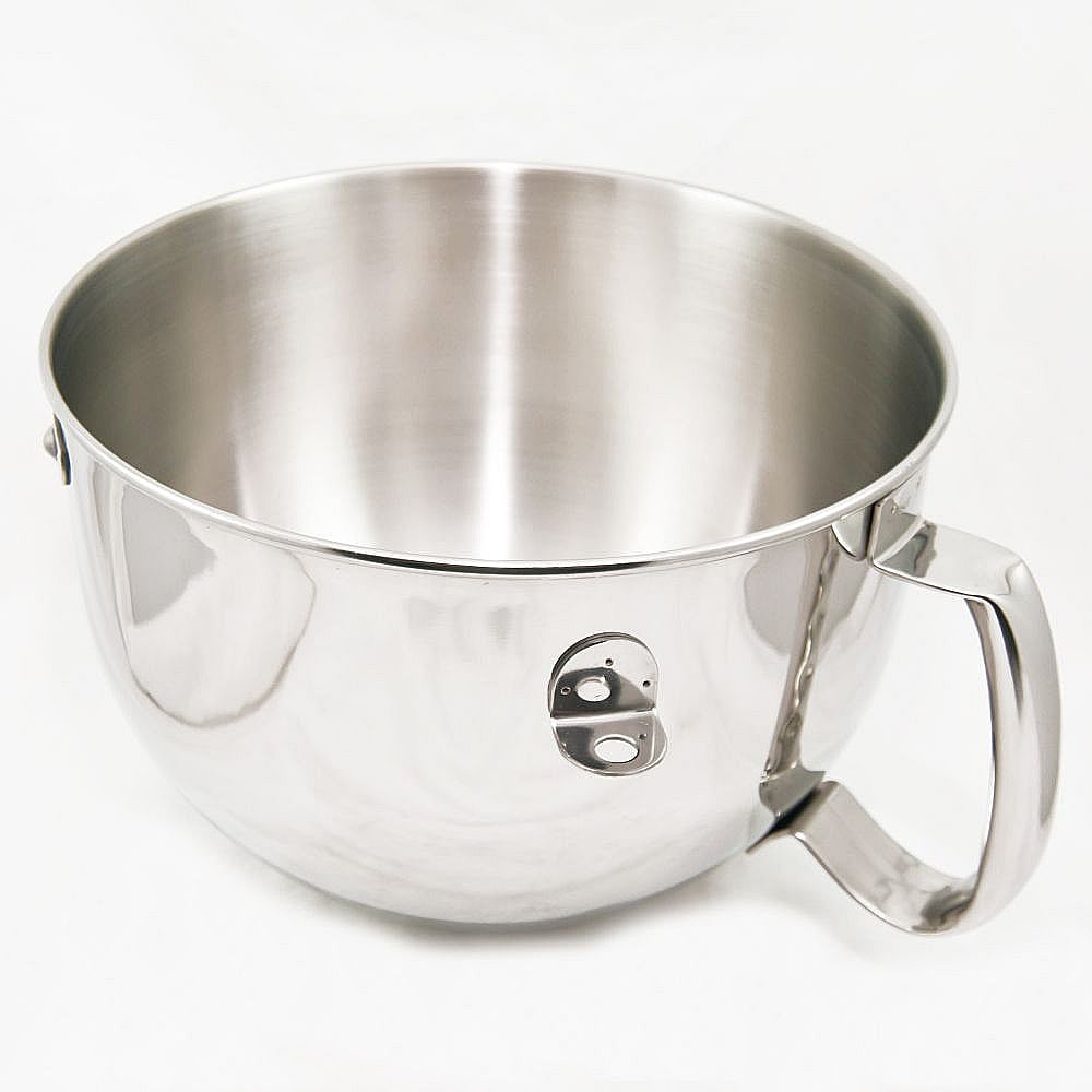 Part #wpw10245251, Stand Mixer Bowl, 6-Qt (Stainless) | 12.35 x 12.25 x 12.00