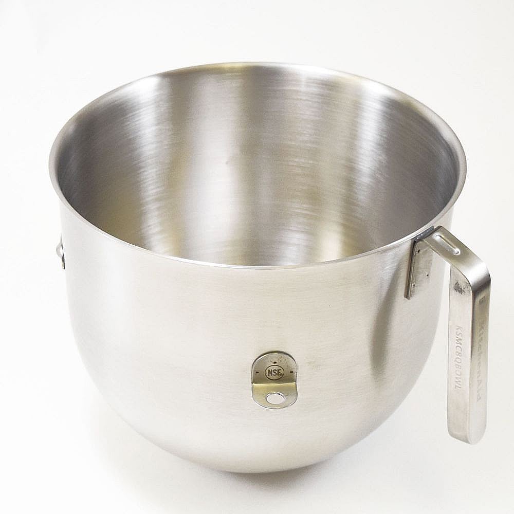Part #wpw10508588, Stand Mixer Stainless Steel Bowl, 8-Qt / 12.25 x 12.25 x 12.00