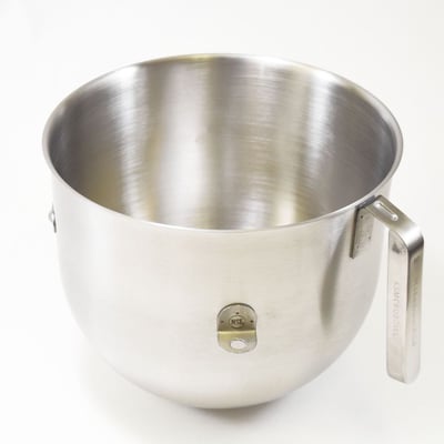 8-Quart Stainless Steel Bowl + Stand Mixer Stainless Steel