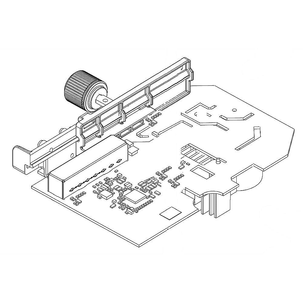 Stand Mixer Speed Control Board and Knob (Silver)