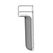 Grip for KitchenAid 9KSB4027VB0 - Part W11109490