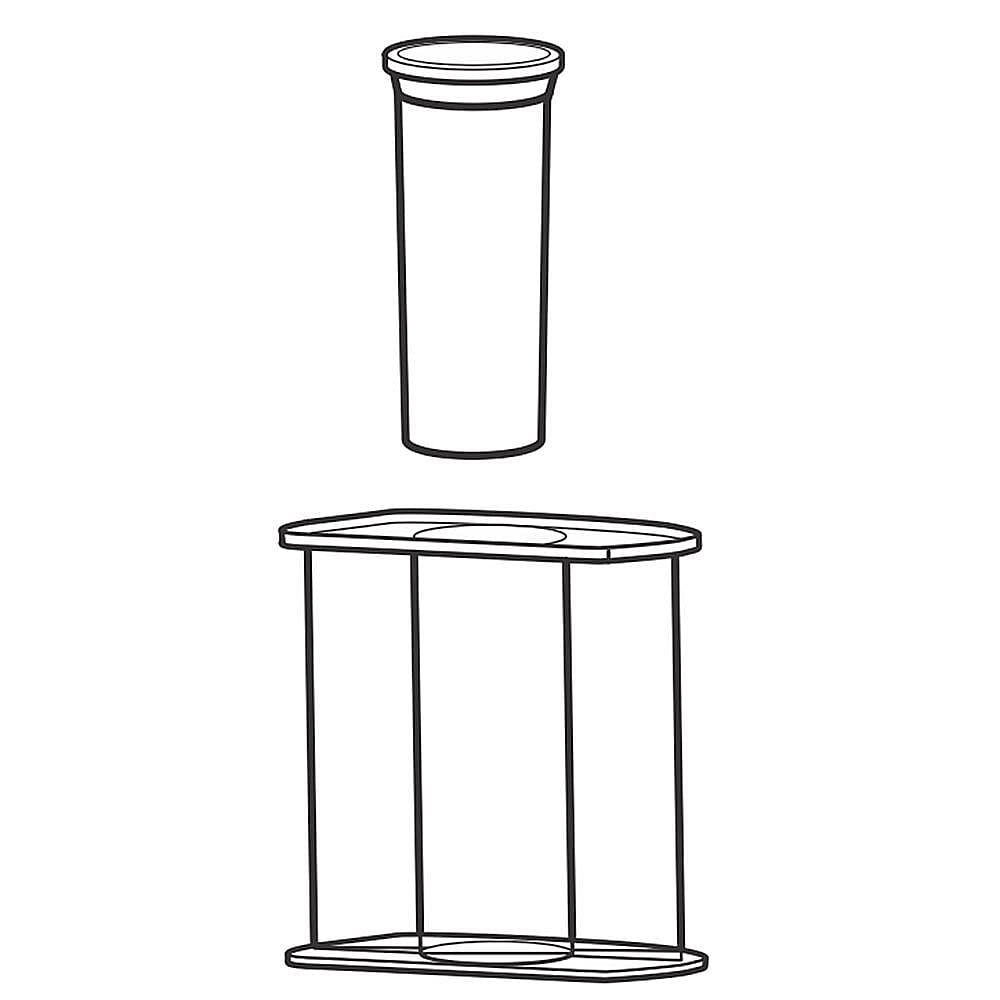 Part #w11569314, Food Processor Pusher (Replaces W11239501) / 4.25 x 1.25 x 4.25