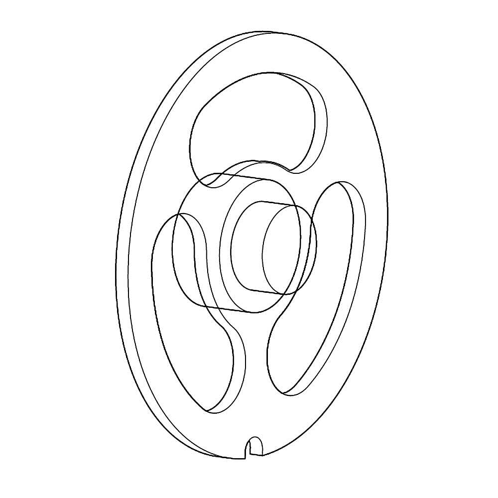 KitchenAid Part #w11254845, Plate - Saus | 15.88 x 7.25 x 6.25