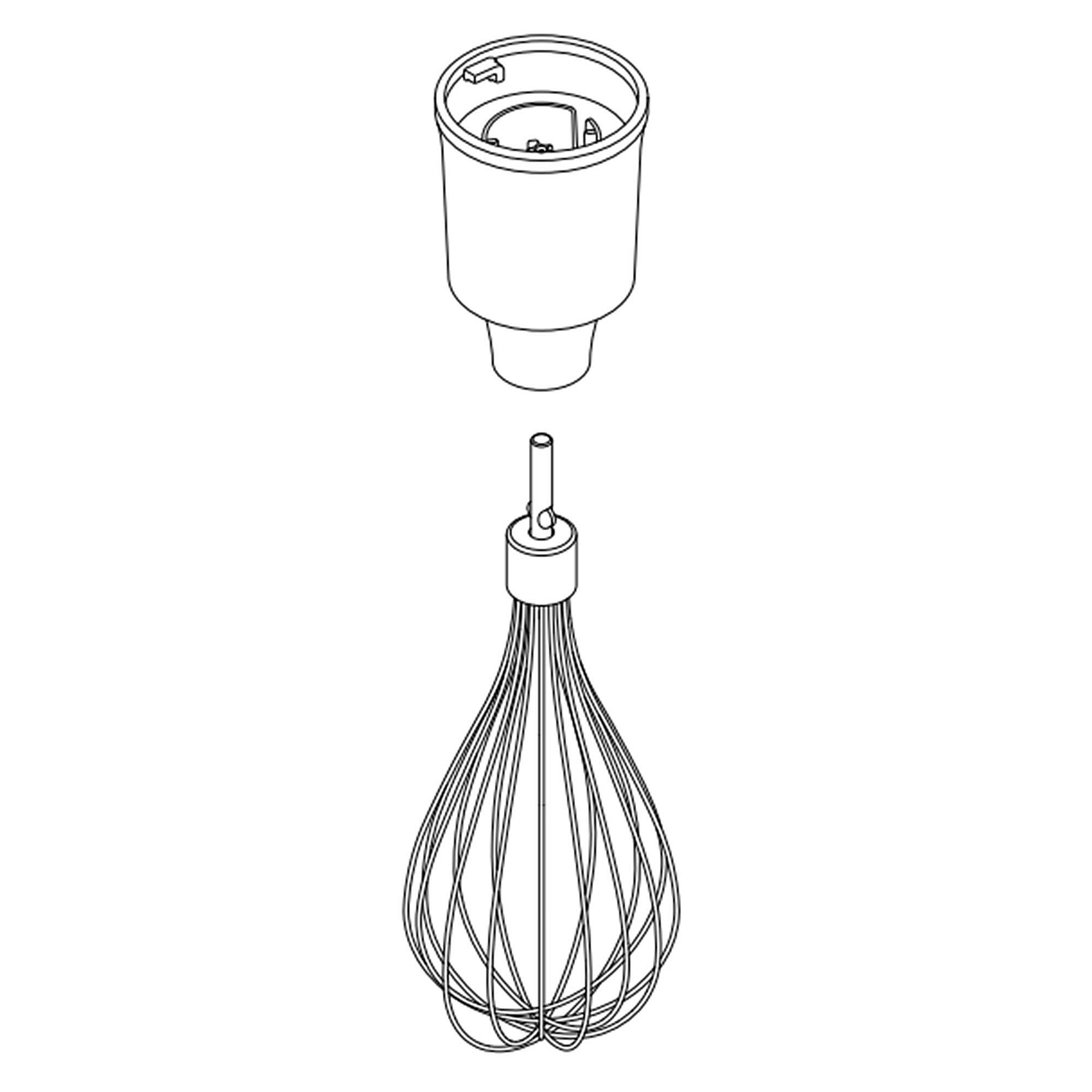 KitchenAid Part #w11413716, Whisk Assembly (Polished Finish) | 15.25 x 6.75 x 11.25