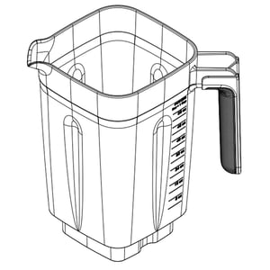 Blender Jar Assembly (replaces W11224358, W11387670) W11433178