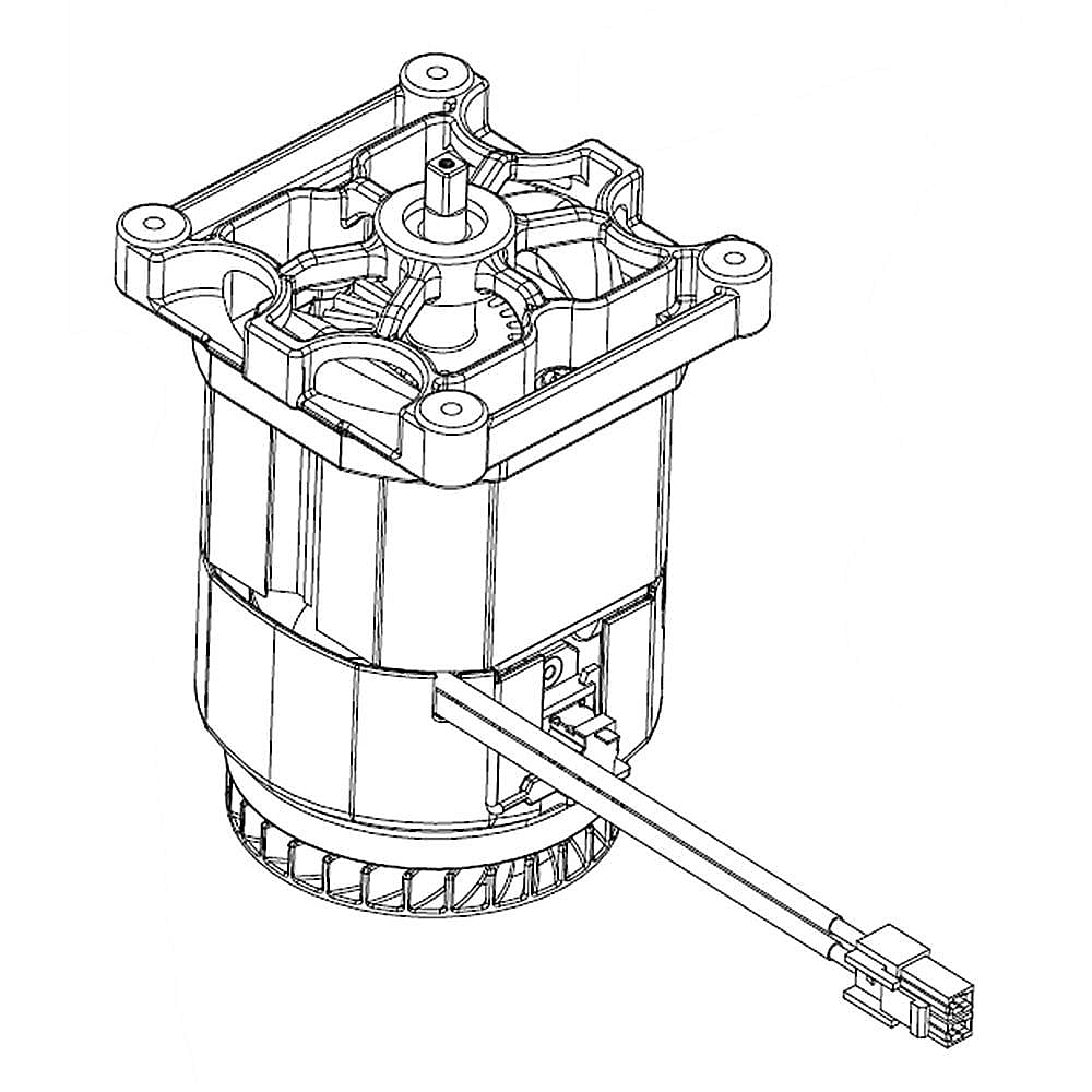 Photo of Part #w11510036, Motor - Pand | 8.50 x 5.50 x 8.50 from Repair Parts Direct