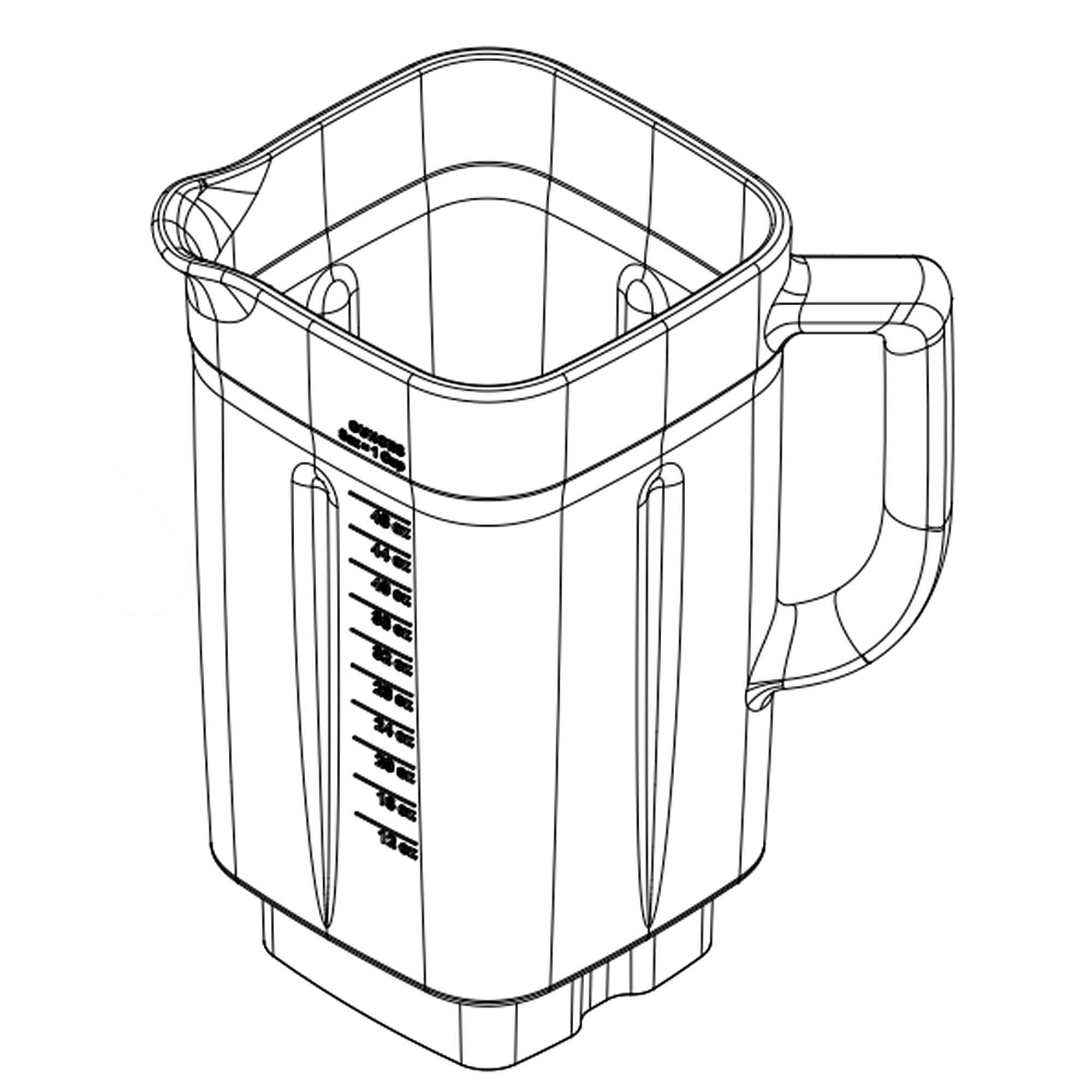 Photo of Part #w11528690, Jar | 10.00 x 8.00 x 9.00 from Repair Parts Direct