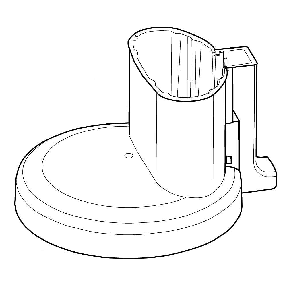 Part #wp8212245, Food Processor Bowl Lid / 9.50 x 7.56 x 9.75