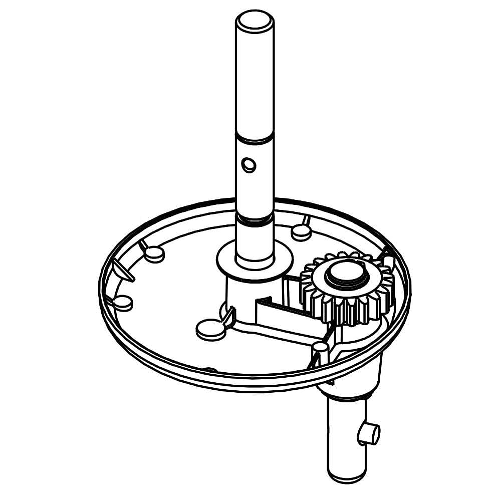 Part #wp9707977, Stand Mixer Planetary Assembly (Pearl Metallic) (Replaces 9707977) / 5.50 x 5.25 x 6.50