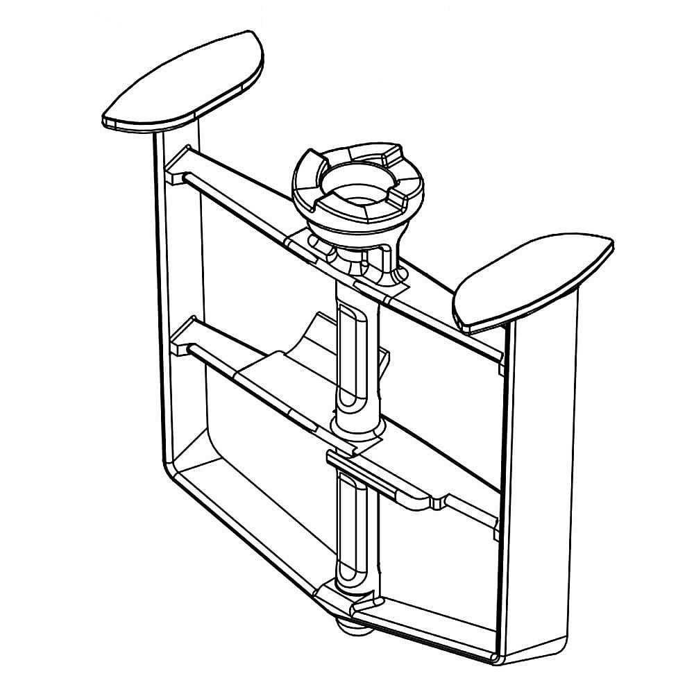Photo of Part #wp9709415, Dasher | 5.75 x 5.62 x 2.12 from Repair Parts Direct