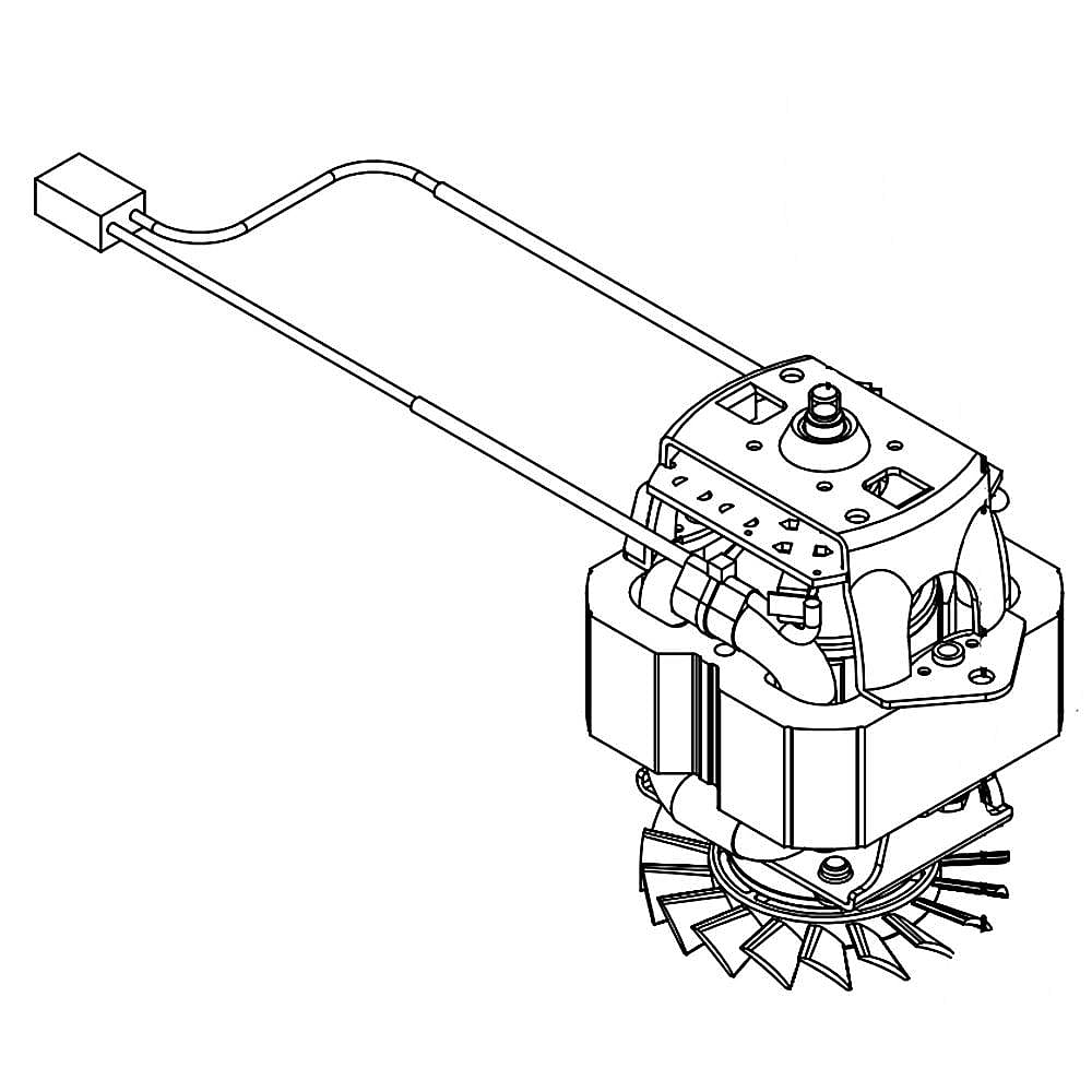 Part #wpw10225872, Blender Motor / 7.56 x 7.50 x 8.00
