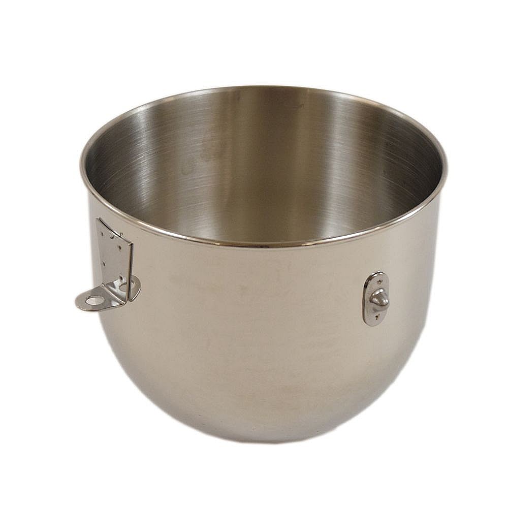 Part #wpw10714130, Stand Mixer Stainless Steel Bowl, 5-Qt / 9.75 x 9.38 x 12.75