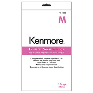 Kenmore Vacuum Bag, Type M, 3-pack 54323