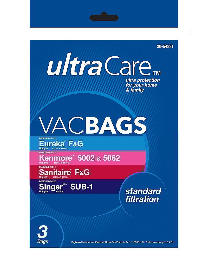 Ultracare Vacuum Bag Type F And G 3 Pack