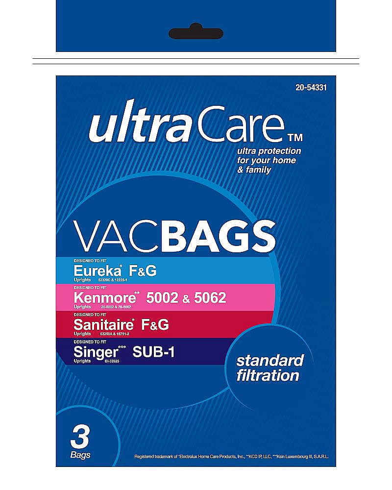 Ultracare Vacuum Bag Type F And G 3 Pack