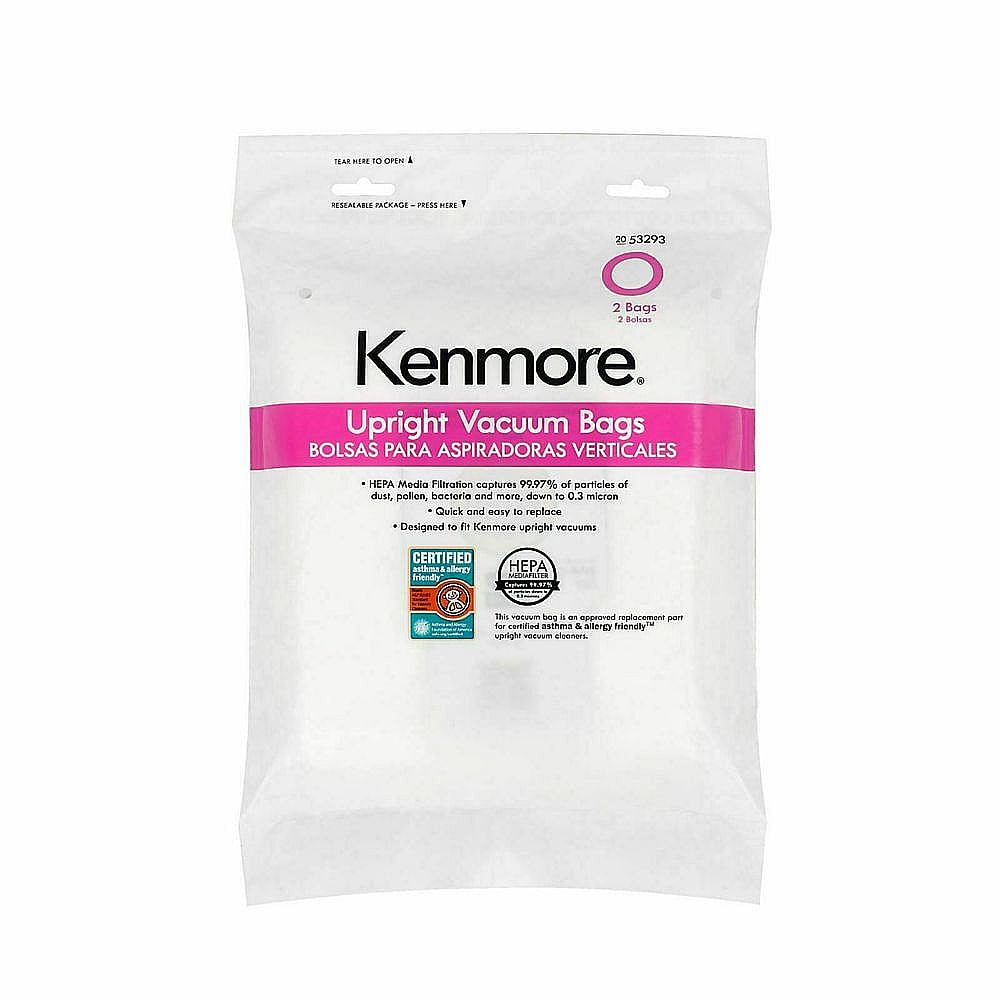 Kenmore Vacuum Bag, Type O, 2-pack