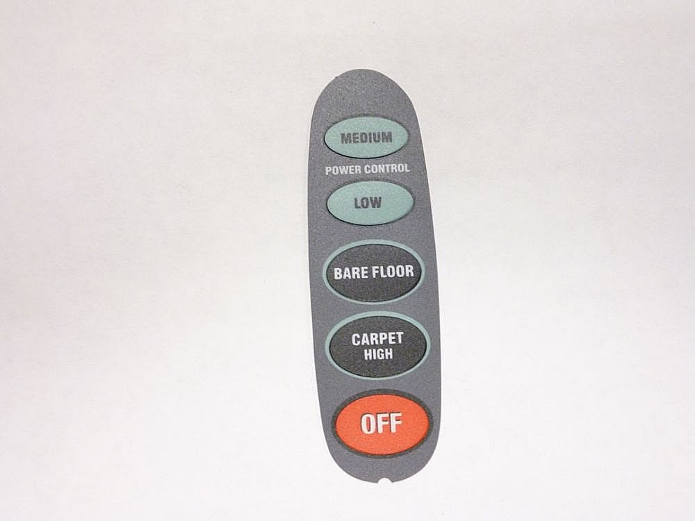 Vacuum Touch Control Overlay