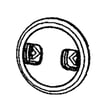 Filter Cover Assembly for Kenmore Elite 12510441710 - Part 561025104