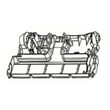 Floor Nozzle, Lower for Kenmore 12522614610 - Part 591007174