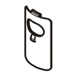 Button Holder for Kenmore 12581614610 - Part KC11DDKNZV06