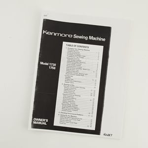 Sewing Machine Instruction Book 40287