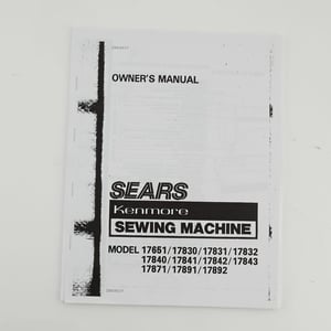 Sewing Machine Instruction Book DP69537