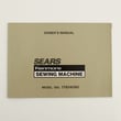 Sewing Machine Instruction Book for Kenmore 38517824090 - Part 652820003