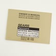 Sewing Machine Instruction Book for Kenmore 38517828490 - Part 752800011
