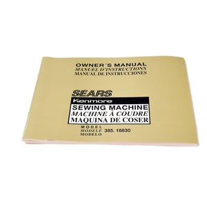 Sewing Machine Instruction Book 752800022