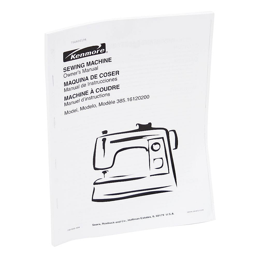 Sewing Machine Owner's Manual Part 756800194