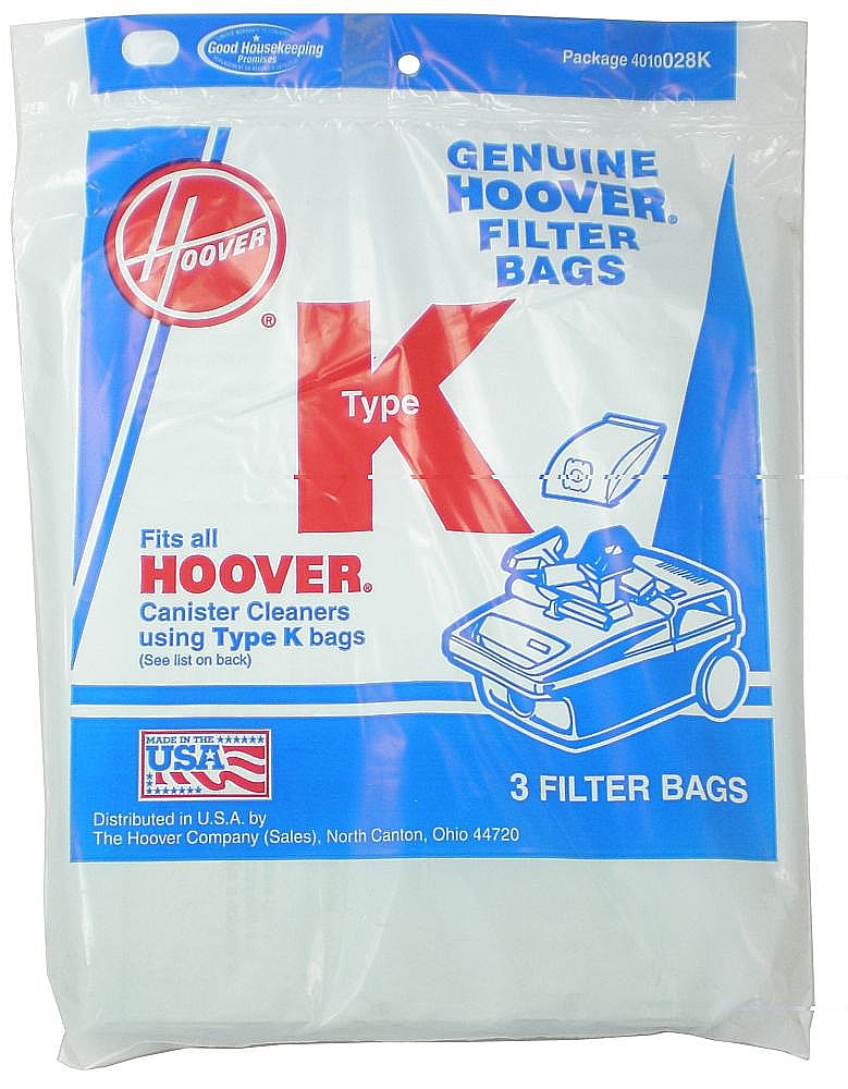 Hoover Vacuum Bag, Type K, 3-pack