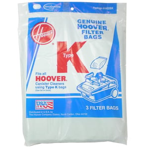 Hoover Vacuum Bag, Type K, 3-pack 4010028K
