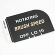 Label for Hoover F6040960 - Part 51855030