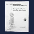 Vacuum Owner's Manual for Hoover U5415-900 - Part 56511A66