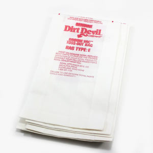 Dirt Devil Vacuum Bag, Type E, 3-pack 3-070147-001
