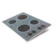 Cooktop Main Top Assembly (white) for GE JCP340BA1BB - Part WB62T10004