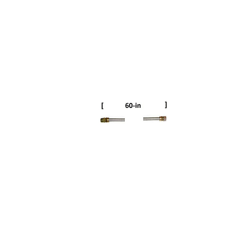Part #300-3132-60, Range Gas Line Connector, 1/2-In Mip X 1/2-In Fip X 60-In