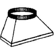 Range Hood Rectangular-to-round Vent Transition, 4.5 X 18 To 10-in for Broan E6436SS - Part 423