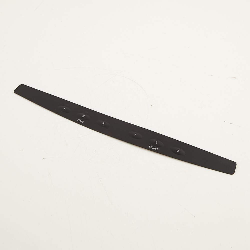 Part #99091168, Range Hood Control Panel Overlay | 9.50 x 1.00 x 0.10