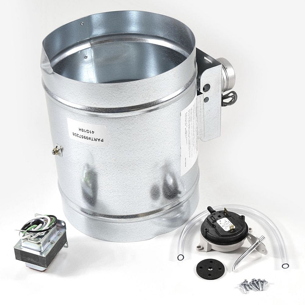 Broan Part #md8Tu, Range Hood Make-Up Air Damper And Pressure Switch Assembly