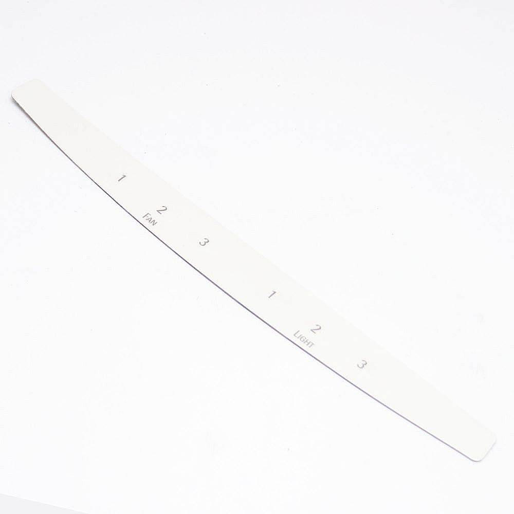 GE Part #sr627543, Ran Hood Control Panel Overlay (Bisque)