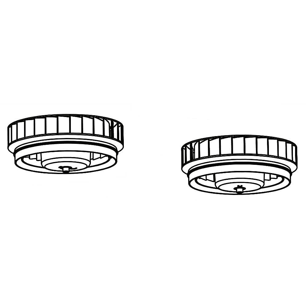Part #s97021291, Range Hood Blower Wheel Kit