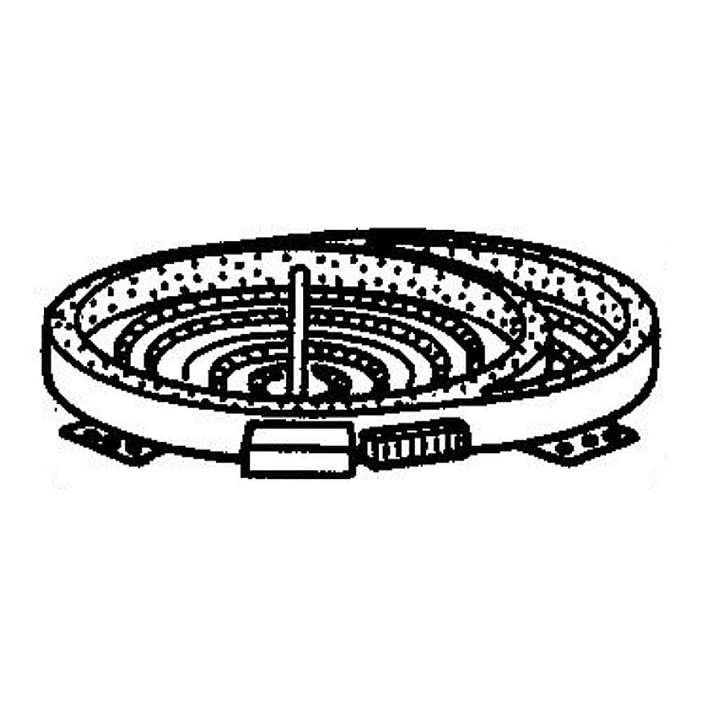 Part #04358581, Miele Cooktop Element, Right Rear