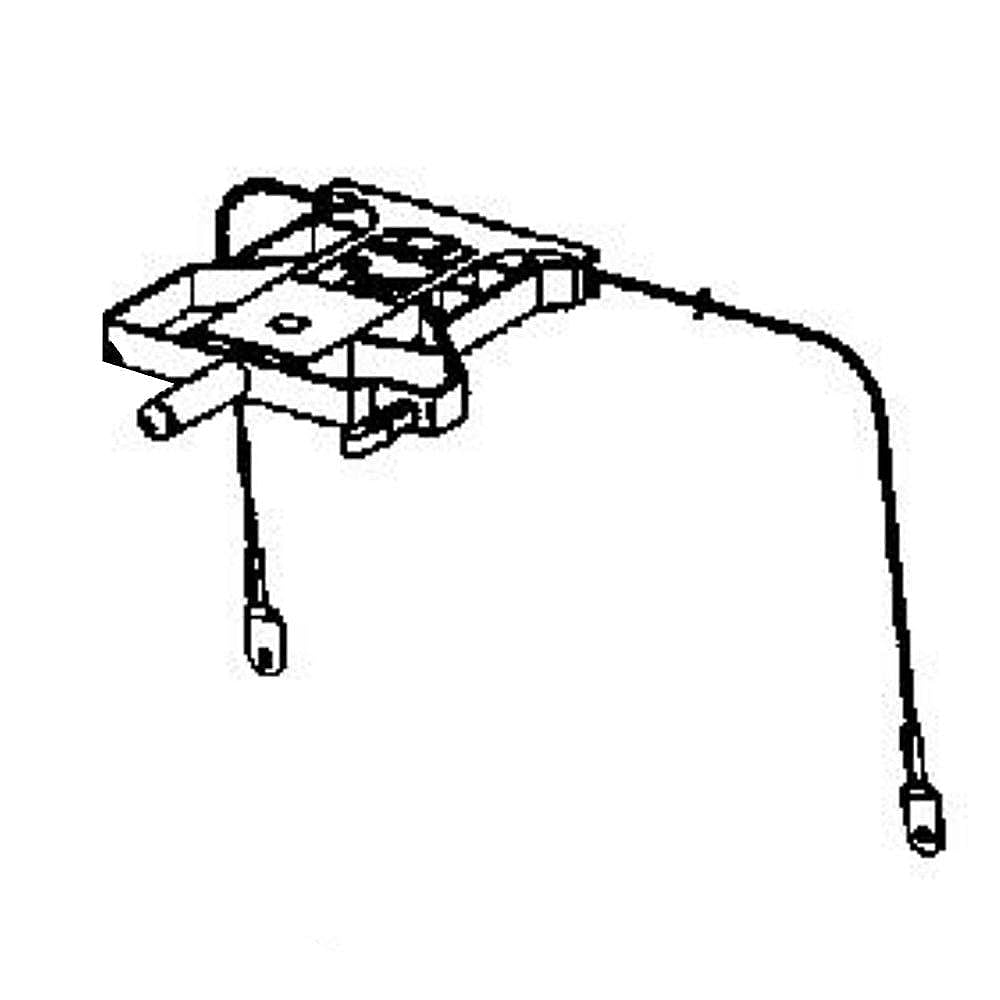 Part #04898260, Miele Dishwasher Door Cable Roller And Bracket Assembly