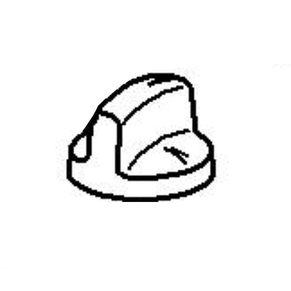 Part #08225740, Miele Cooktop Burner Knob (Stainless)
