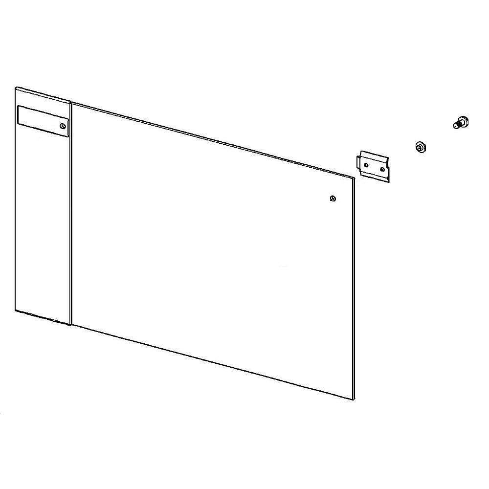 Part #10081601, Miele Wall Oven Microwave Door Outer Panel