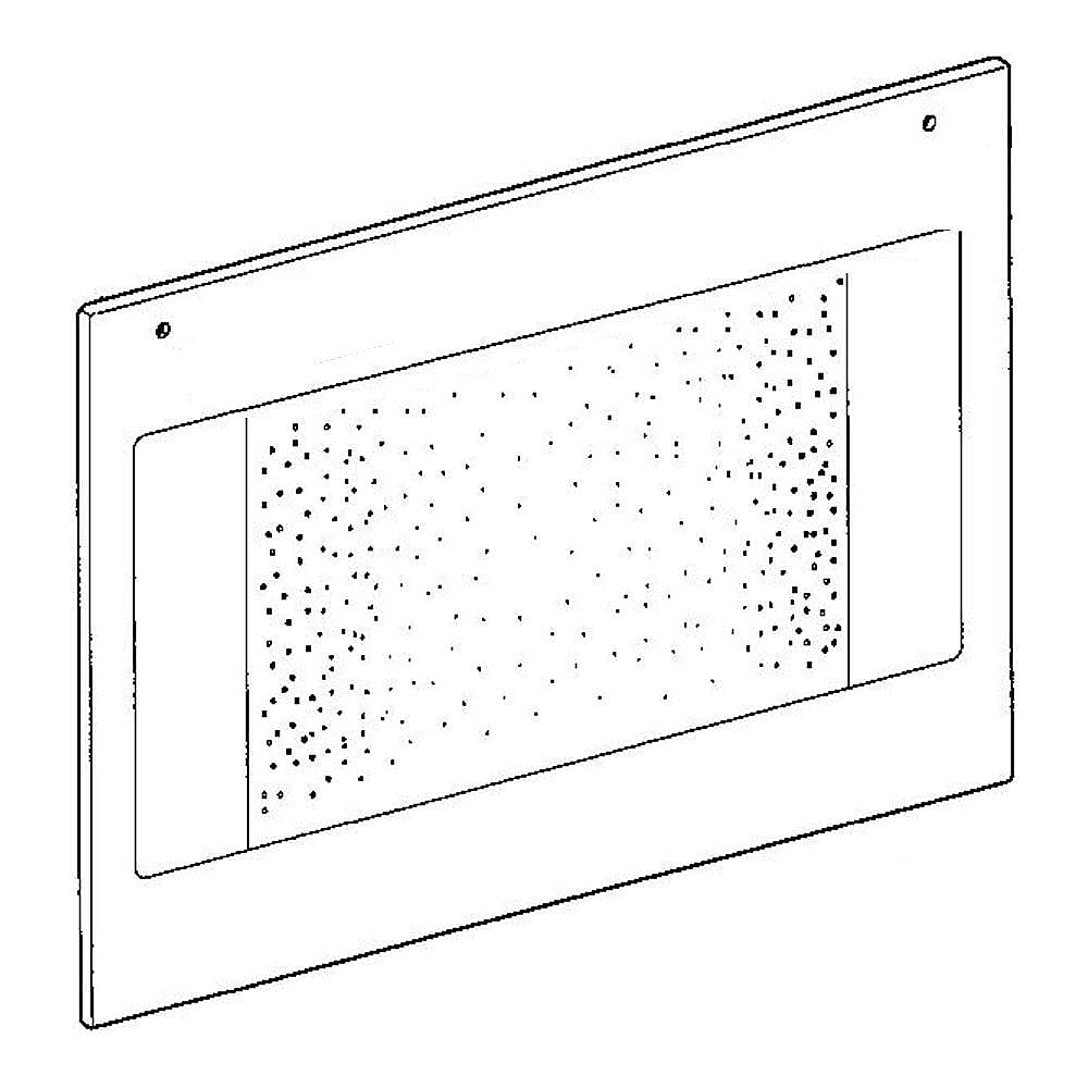 Part #4735635, Miele Wall Oven Door Outer Panel (Stainless)